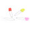 Assorted Color Cloth Diaper Pins with Safety Lock 6pcs Random 2# 5