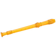 8-Hole Clear ABS Clarinet with Cleaning Rod Portable Orange Wind Instrument