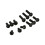 100pcs Nylon Hex Spacers Screws Nuts M2 M3 M4 Assorted Kit 6