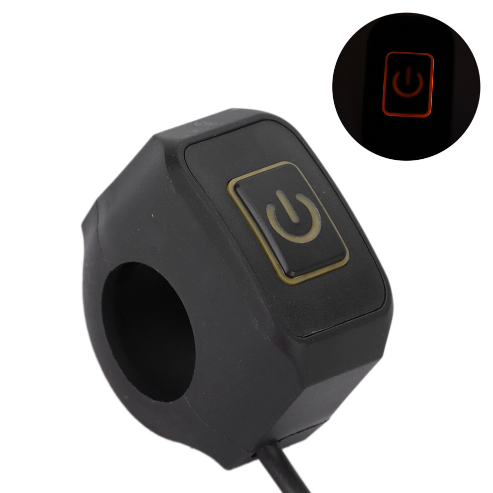 22Mm Motorcycle Headlight Switch Waterproof Handlebar Universal Yellow 7901358432570