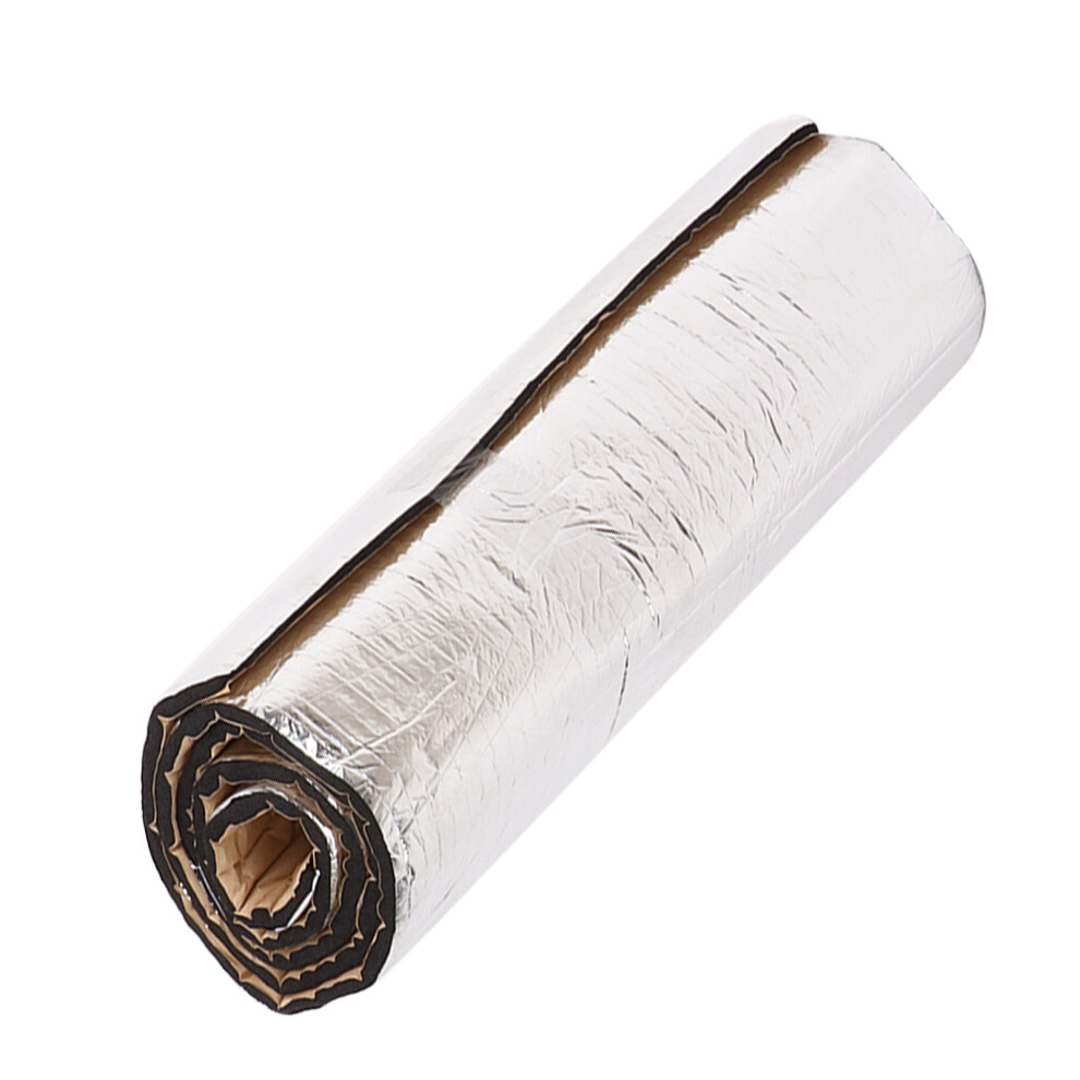 Universal 200X50cm Car Insulation Mat 10Mm For Hood Firewall Silver 8761358432449