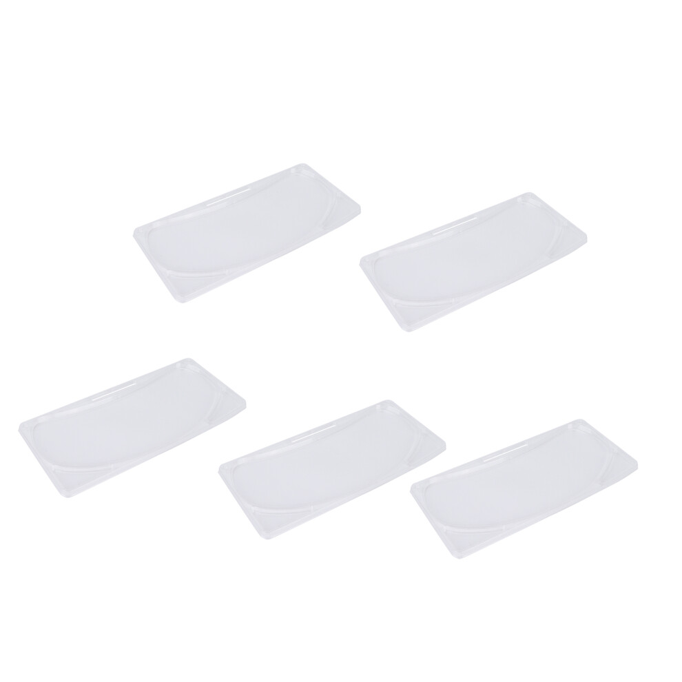 5pcs Transparent ABS DIY Neck Mask Mold Reusable Facial Mask Tray