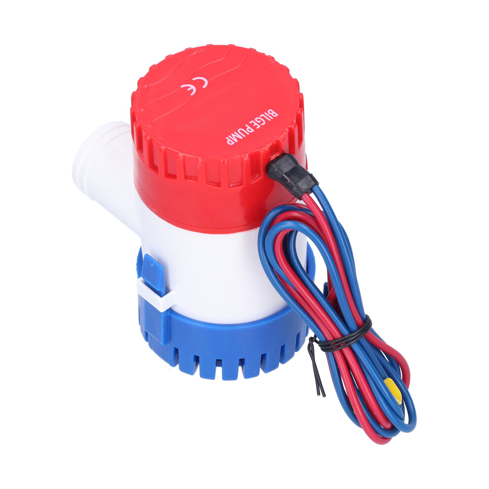 12V/24V Submersible Bilge Pump, 350-1100 Gph, Abs, Waterproof 8761358434221