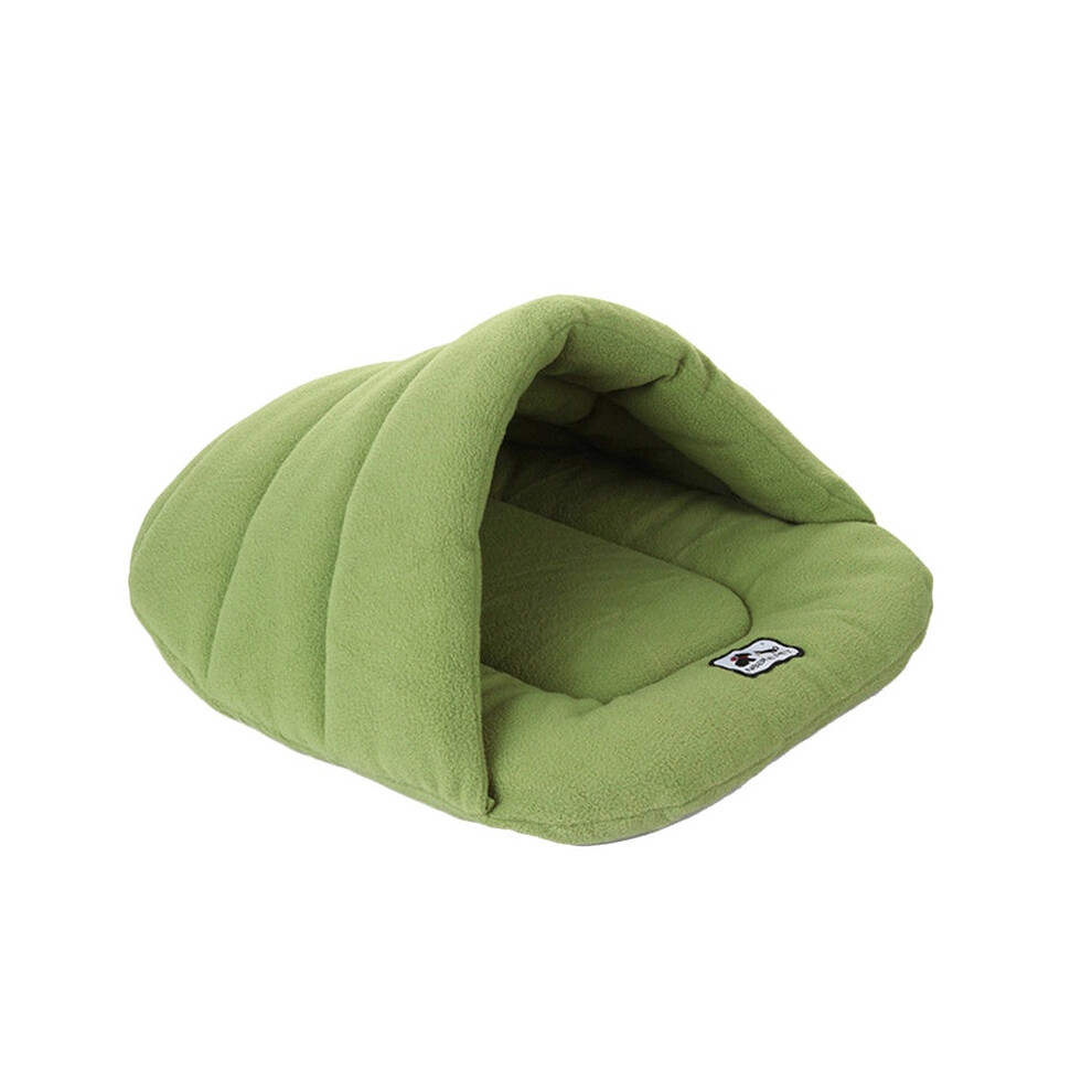 (Green, M) House Dog Cat Puppy Cave Pet Sleeping Bed Mat Pad Igloo New Fashion Nest-image-OPC-PMS5JW8-NEW