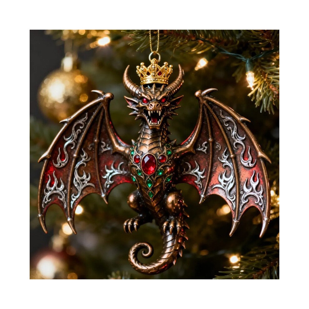 (Brown) Car Series Dragon Decor Acrylic Pendant Christmas Tree Ornament For Gift Holiday-image-OPC-PMS5M6B-NEW