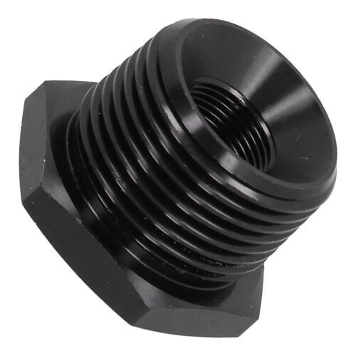 011C Ölfilter-Adapter 1/2-28 auf 3/4NPT-Kappe schwarz 2
