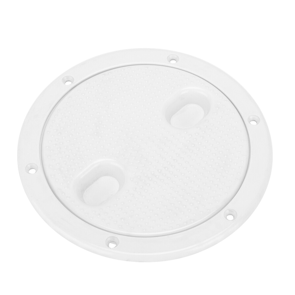 6in Round White Deck Plate Hatch Cover AntiAging & AntiCorrosion NonSlip-image-OPC-PMS5MKJ-NEW