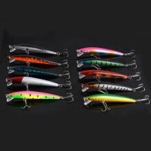 10pcs Colorful 95mm Fishing Lures Crankbaits with Sharp Hooks