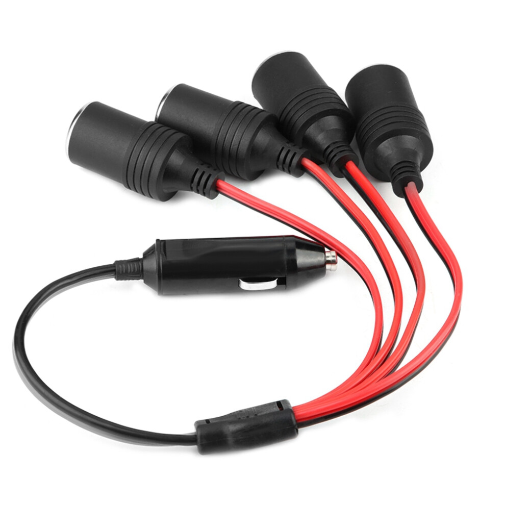 High Power 4-Way Cigarette Lighter Adapter With Fuse For Cars/Rvs 9321358437791
