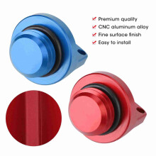 2 pièces de bouchons de remplissage d'huile en aluminium CNC rouge/bleu CRF150R