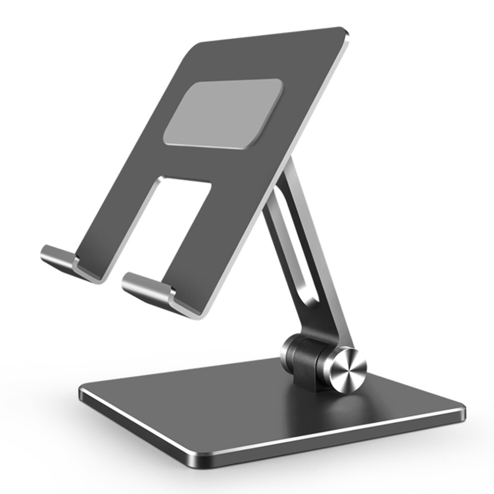 Space-Saving Aluminum Alloy Phone Tablet Stand Adjustable Grey 3261358438823