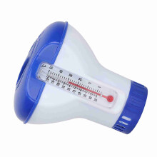 Pool Chlorine Tablet Dispenser with Thermometer & Floating Holder 2.5L