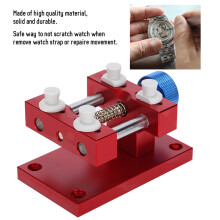 Metall-Uhrenhalter mit verstellbarem Band, Basis zum Entfernen, für Uhrenreparatur, Rot