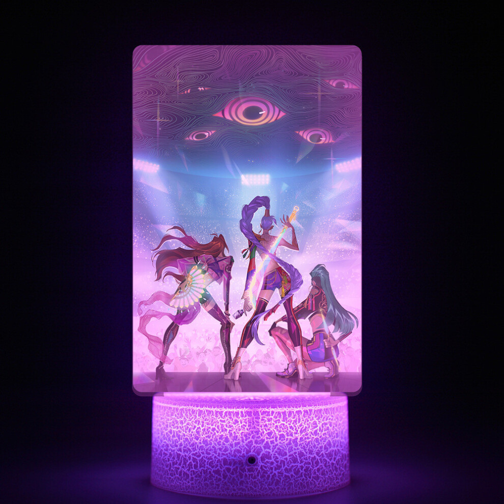 (StyleG White) Hunters Kpop Demon Collectors Edition Night Light With Remote For Decoration Home