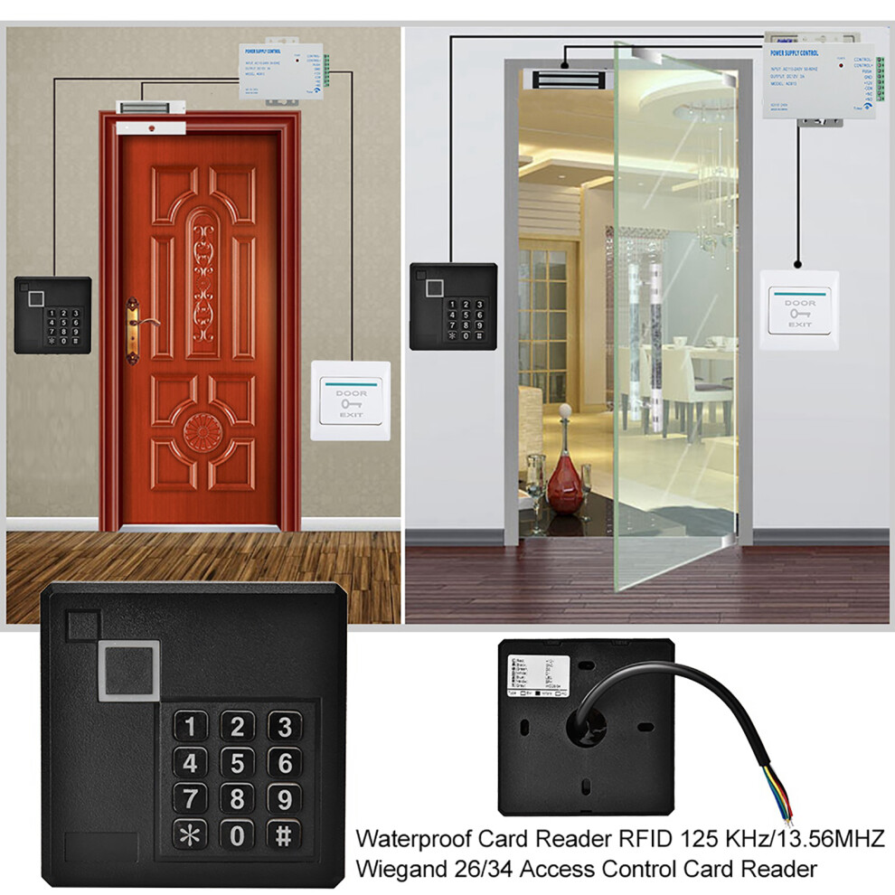 Rugged Waterproof Rfid Rfid Card Reader 125 Khz/13.56Mhz Wiegand 26/34 7891358439528