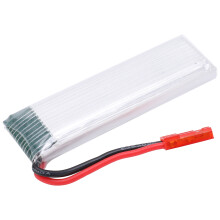 3.7V 500mAh Lithium Lipo Battery for RC Drone, 58x17x7mm