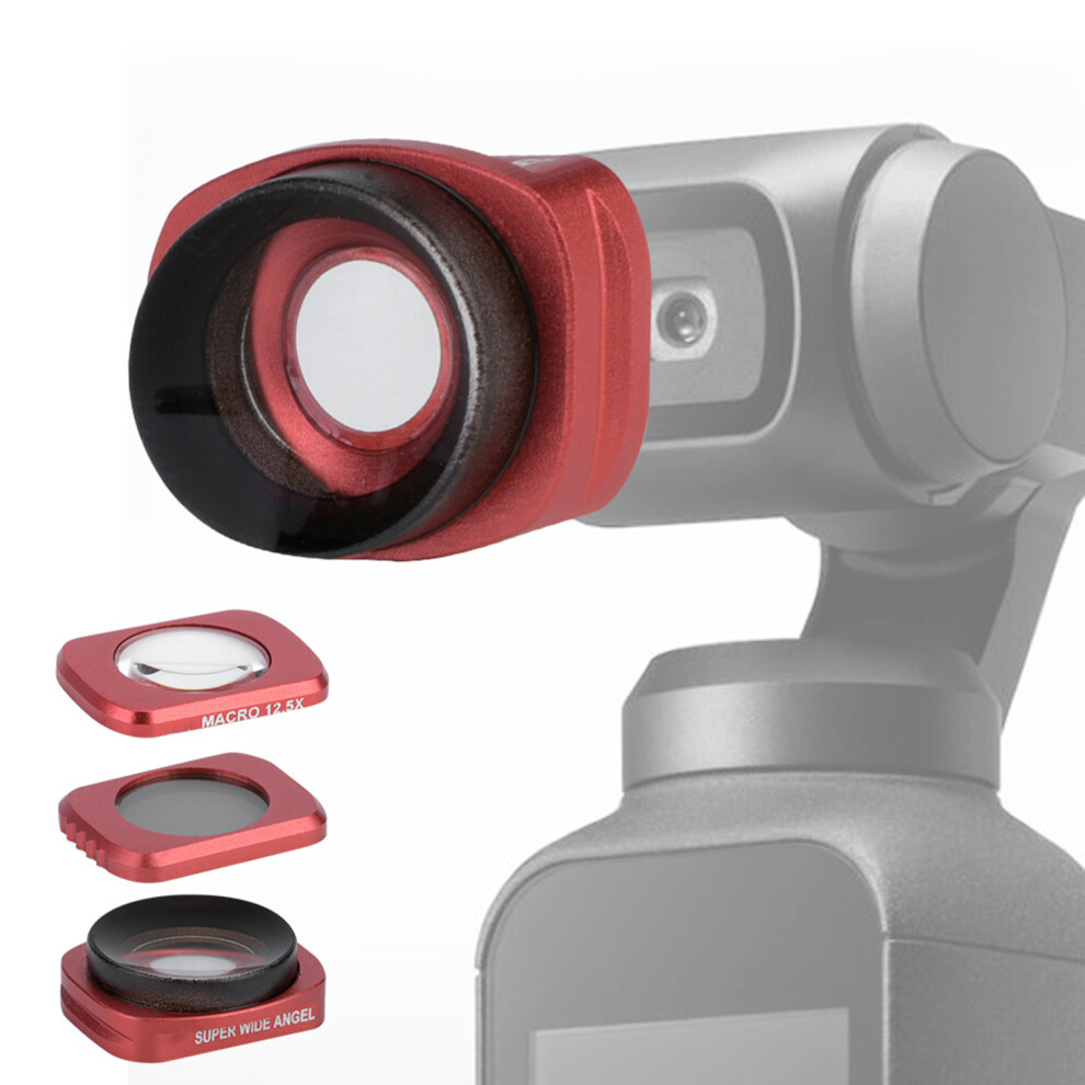 Dji Osmo Pocket 3Pcs Macro Cpl Lens Filter Kit 12.5X Wide Angle Photography 8411358440455