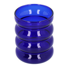 Bamboo Joint tazza di vetro 300 ml 7,3 x 9,7 cm Blu