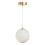 Visconte Oskar Ceiling Pendant LED 1 Light - Brass 6