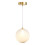 Visconte Oskar Ceiling Pendant LED 1 Light - Brass 1