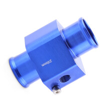 Blauer Metallsensor für Auto-Temperatur, 28 mm Adapter für Kühlsystem-Schlauch Anschluss