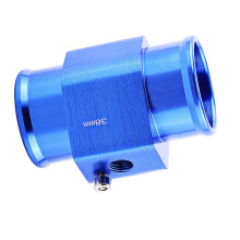 Metallischer Auto-Temperatursensor-Adapter Blau 38mm Universaler Wasserschlauch-Verbinder