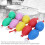 5 Stück ABS Eisen Sand Maracas Eier mit Nylonseilen - 5 Farben 7