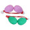 5 Stück ABS Eisen Sand Maracas Eier mit Nylonseilen - 5 Farben 5