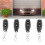 4PCS 433MHz Wireless Remote Control Switch Keychain 12V Black 14