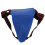 Breathable PU Leather Boxing Groin Guard Jockstrap, Size Average, Blue 16