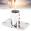 Stainless Steel 90 Rectangular Stanchion Base for Boats, 22mm 10