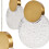 Visconte Oskar Ceiling Pendant 10 Light - Brass 7