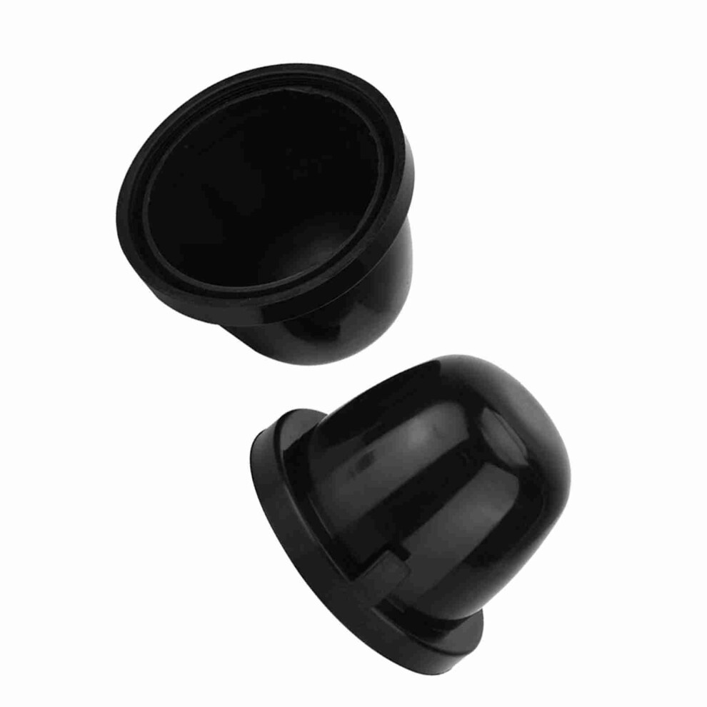 Car Led Headlight Dust Cover 85Mm Rubber Seal Cap Waterproof 2 Pieces Black 7891358445666