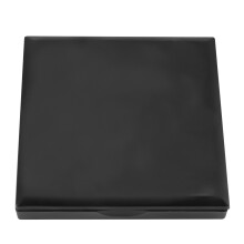 6 LEDs Mini-Faltspiegel 7x7x1 cm Schwarz 2xCR2032