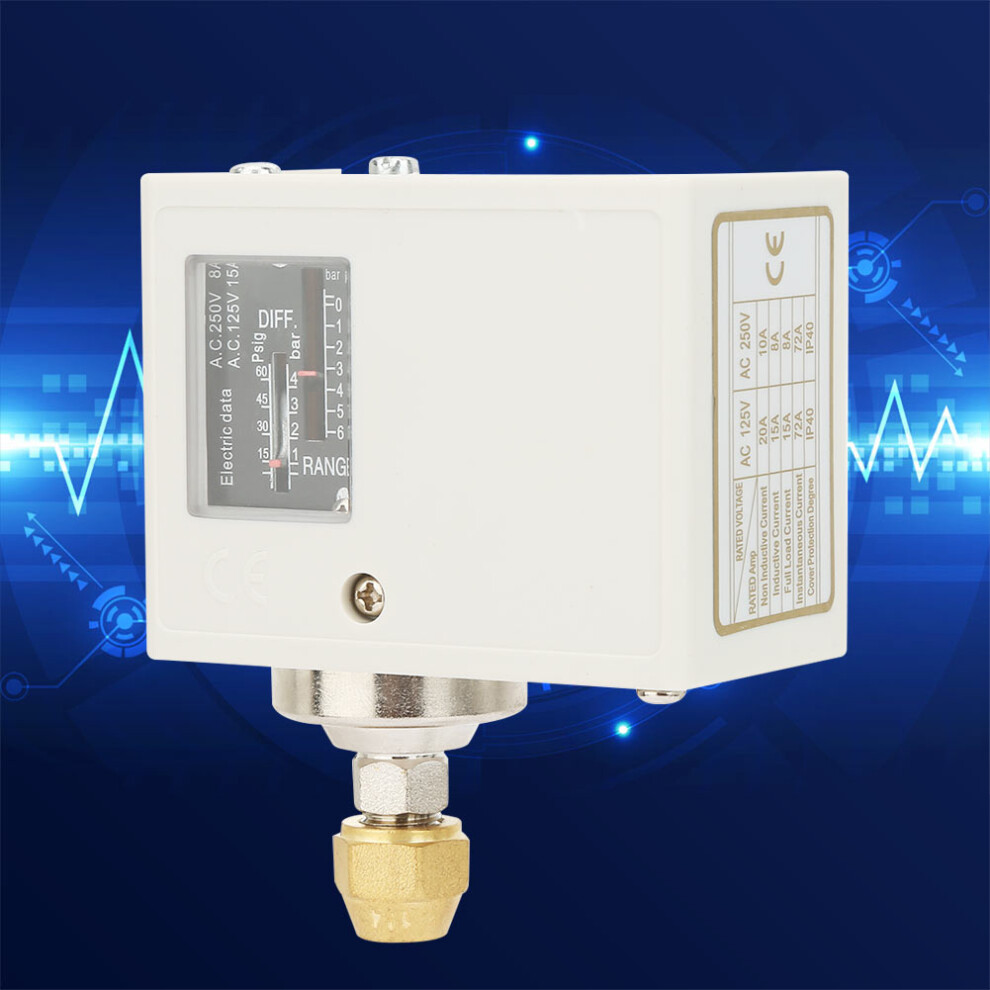 Air Water Compressor Pressure Switch Spc-106E 24-380V Control 9331358446266