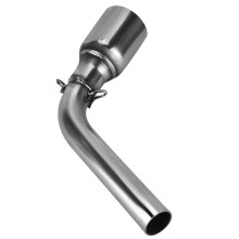 Motorcycle Exhaust MidPipe for MSX125 2013-2015 Stainless Steel Silver