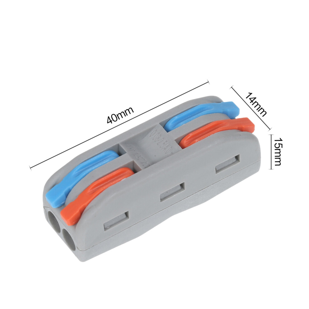 10Pcs Universal Wiring Cable Connectors Fast Push-In Terminals Compact Set 4151358448696