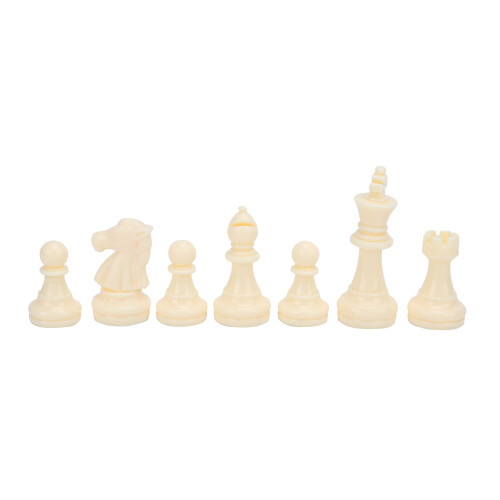 Large Plastic Chess Set with Green & White Board, 34x34cm 2