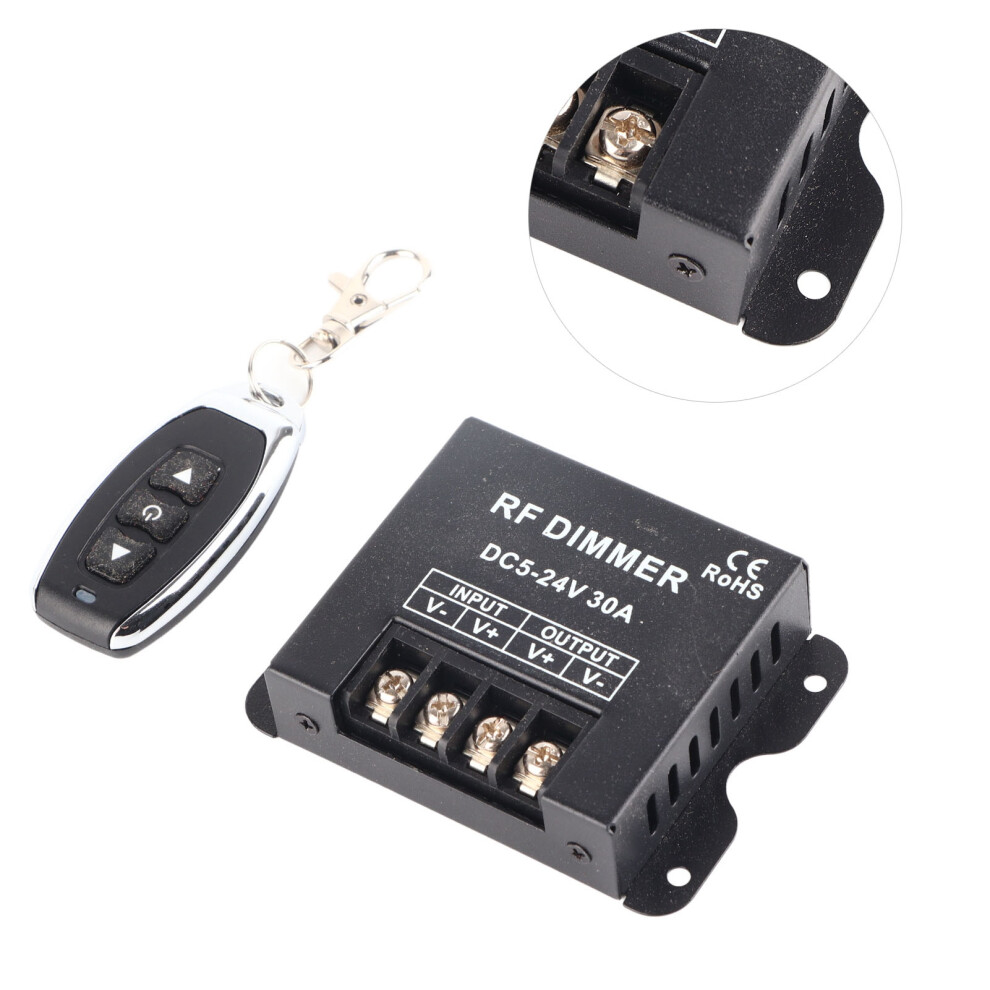 Wireless Rf Dimmer 5-24V 30A Brightness Remote Control 4691358450140