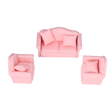 1:12 Divano in miniatura per casa delle bambole a due posti 14x7x6cm