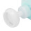 Flacon-pompe mousse à fleurs 250 ml bleu transparent 11