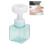 Flacon-pompe mousse à fleurs 250 ml bleu transparent 16