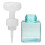 Flacon-pompe mousse à fleurs 250 ml bleu transparent 14