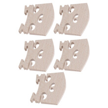 4/4 Violin Replacement Bridge - 5Pcs Maple Wood Lightweight &amp; Portable