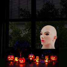 Drag Queen Latex-Kopfbedeckung für Cosplay Halloween Fiktionale weibliche Kopfbedeckung