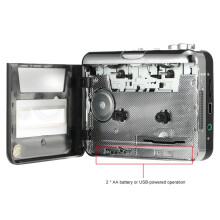 USB Cassette Converter to MP3 Portable Player, 11x8x3cm