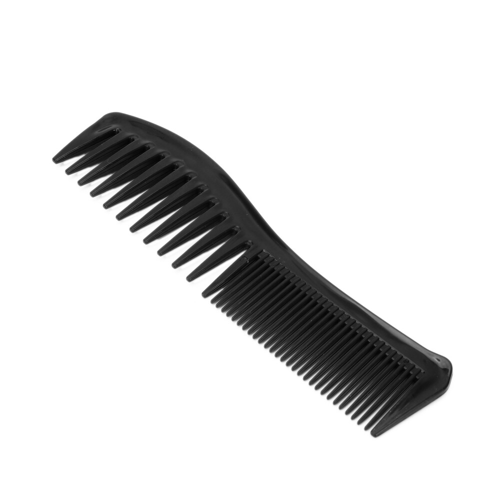 Detangling Hair Comb Portable Black Fine Wide Tooth for Home Styling
