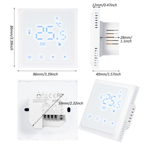 HY610-WIFI Smart-Heizthermostat, digitaler 1