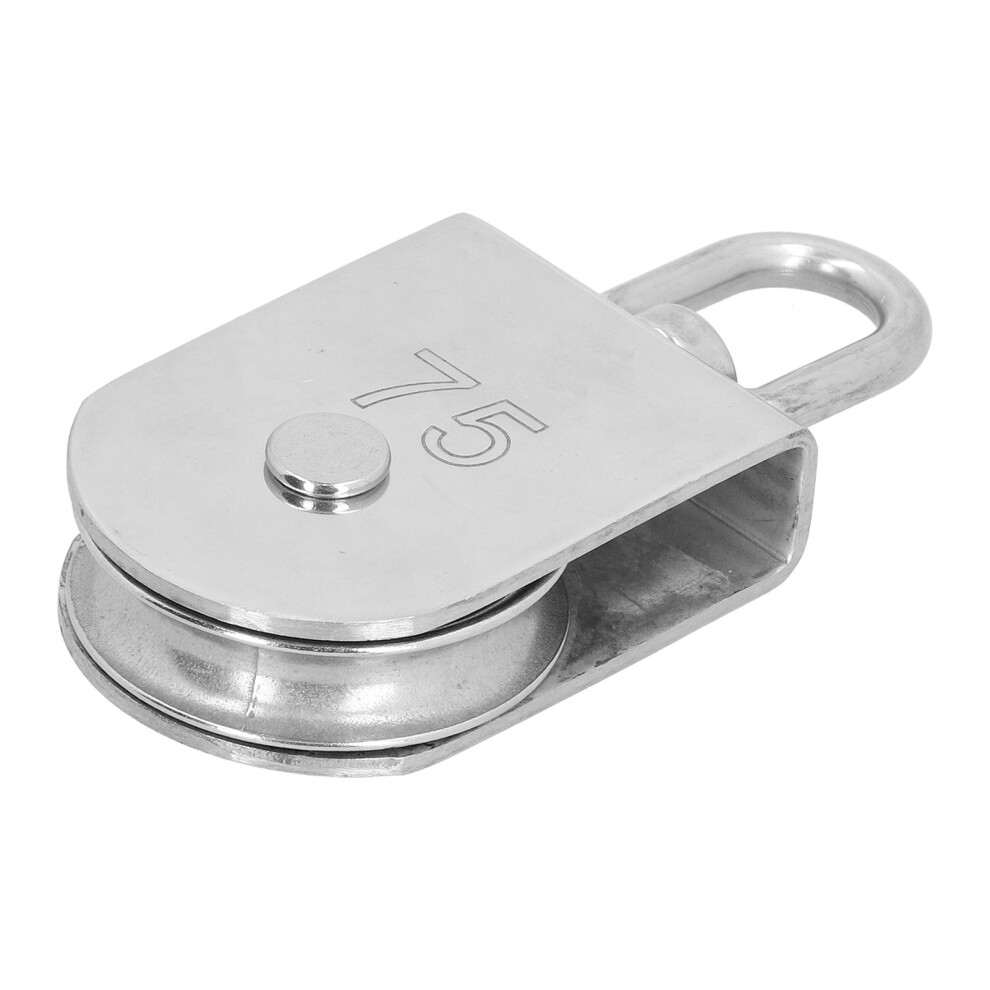 316 Stainless Steel 3In Single Wheel Swivel Pulley Block 750Kg Load 4931358454053