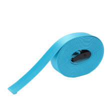 2 pezzi di cinghie di fissaggio da 25 mm, con fibbia nera, azzurro cielo, lunghezza 3 m